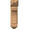 Ekena Millwork Merced Arts and Crafts Smooth Bracket w/ Offset Brace, Western Red Cedar, 7 1/2"W x 22"D x 30"H BKT0806X22X30MRC03SWR - alternate 4
